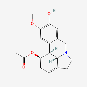 molecular formula C18H21NO4 B1245257 1-O-Acetylnorpluviine 