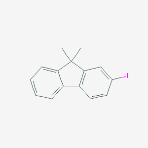 molecular formula C15H13I B124527 2-iodo-9,9-dimethyl-9H-fluorene CAS No. 144981-85-1