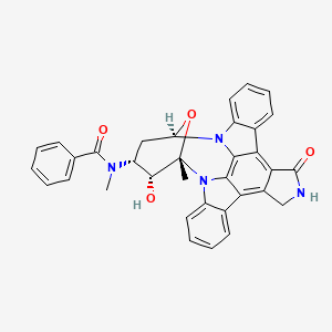 molecular formula C34H28N4O4 B1245270 去甲氧基米哚妥林 CAS No. 740816-86-8