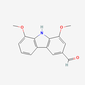 molecular formula C15H13NO3 B1245292 Clausenal 