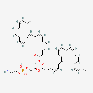 molecular formula C49H74NO8P B1245297 [(2R)-3-[2-aminoethoxy(hydroxy)phosphoryl]oxy-2-[(4Z,7Z,10Z,13Z,16Z,19Z)-docosa-4,7,10,13,16,19-hexaenoyl]oxypropyl] (4Z,7Z,10Z,13Z,16Z,19Z)-docosa-4,7,10,13,16,19-hexaenoate CAS No. 123284-81-1