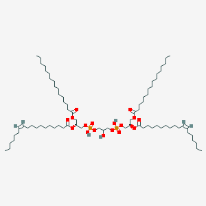 molecular formula C77H146O17P2 B1245299 1',3'-Bis-[1-hexadecanoyl-2-(11Z-octadecenoyl)-sn-glycero-3-phospho]-sn-glycerol 