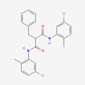 molecular formula C24H22Cl2N2O2 B12452993 2-benzyl-N,N'-bis(5-chloro-2-methylphenyl)propanediamide 