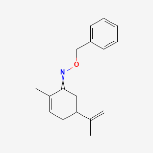 molecular formula C17H21NO B12453089 N-(benzyloxy)-2-methyl-5-(prop-1-en-2-yl)cyclohex-2-en-1-imine 