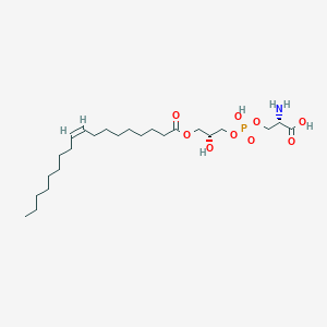 molecular formula C24H46NO9P B1245318 1-(9Z-十八烯酰)-sn-甘油-3-磷酸丝氨酸 