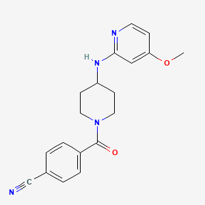 molecular formula C19H20N4O2 B1245329 4-({4-[(4-Methoxypyridin-2-Yl)amino]piperidin-1-Yl}carbonyl)benzonitrile 