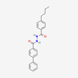 molecular formula C24H24N2O2 B12453322 N'-[(4-butylphenyl)carbonyl]biphenyl-4-carbohydrazide 