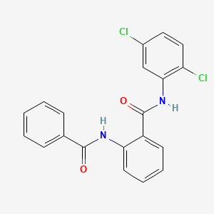 molecular formula C20H14Cl2N2O2 B12453342 2-benzamido-N-(2,5-dichlorophenyl)benzamide 