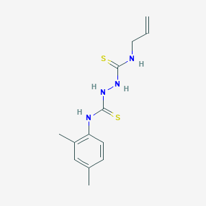 molecular formula C13H18N4S2 B12453343 N-(2,4-dimethylphenyl)-N'-(prop-2-en-1-yl)hydrazine-1,2-dicarbothioamide 