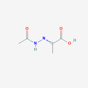 molecular formula C5H8N2O3 B12453357 (2E)-2-(Acetamidoimino)propanoic acid 