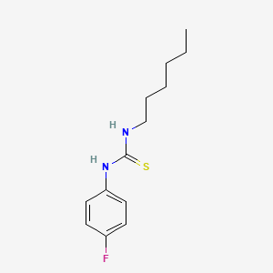 molecular formula C13H19FN2S B12453387 1-(4-Fluorophenyl)-3-hexylthiourea 