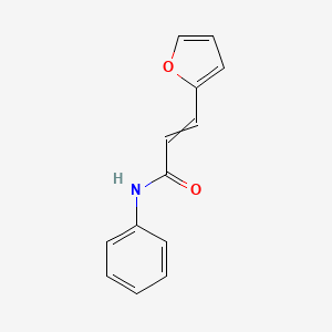 molecular formula C13H11NO2 B12453437 3-(furan-2-yl)-N-phenylprop-2-enamide 