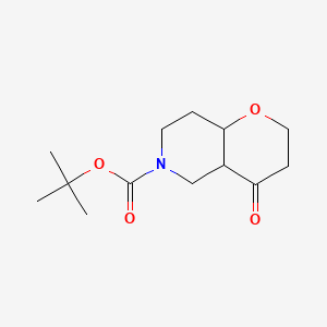 molecular formula C13H21NO4 B12453460 tert-butyl 4-oxo-hexahydro-2H-pyrano[3,2-c]pyridine-6-carboxylate 