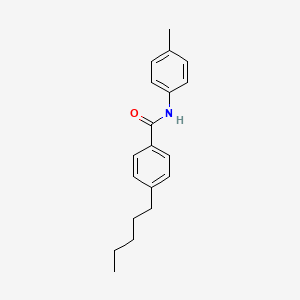 molecular formula C19H23NO B12453518 N-(4-Methylphenyl)-4-pentylbenzamide 