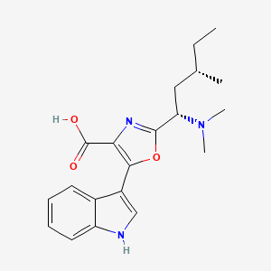 molecular formula C20H25N3O3 B1245358 Martefragin A 
