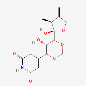 molecular formula C15H21NO7 B1245371 Sesbanimide A 