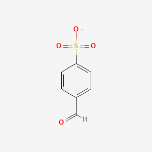 molecular formula C7H5O4S- B1245417 4-Formylbenzenesulfonate 