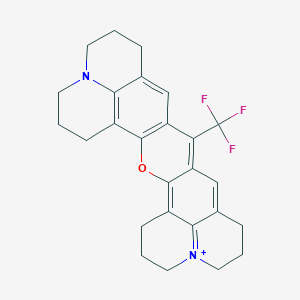 molecular formula C26H26F3N2O+ B1245430 Rhodamine 700 
