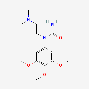 molecular formula C14H23N3O4 B1245433 1-(2-Dimethylaminoethyl)-1-(3,4,5-trimethoxyphenyl)urea 