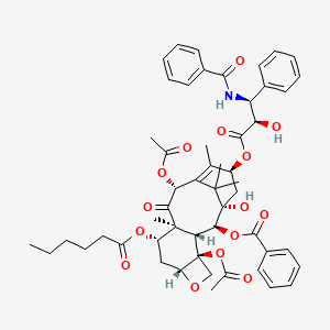 molecular formula C53H61NO15 B1245436 7-Hexanoyltaxol CAS No. 185681-64-5