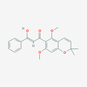molecular formula C22H22O5 B1245440 praecansone B 