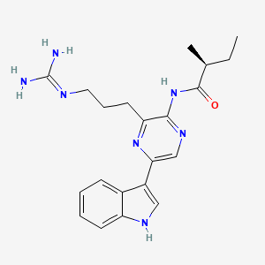 molecular formula C21H27N7O B1245442 氧化的Cypridina荧光素 