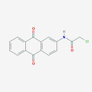 molecular formula C16H10ClNO3 B124545 2-氯-N-(9,10-二氧代-9,10-二氢蒽-2-基)乙酰胺 CAS No. 143210-98-4