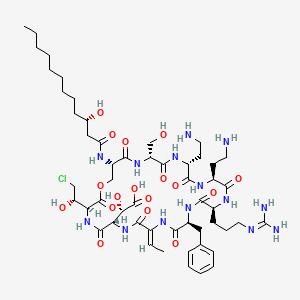 molecular formula C53H85ClN14O17 B1245460 Syringomycin 