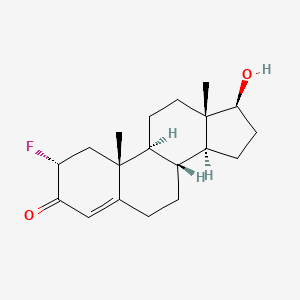 molecular formula C19H27FO2 B1245474 2α-氟-17β-羟基雄烯-4-烯-3-酮 