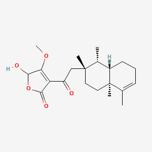 molecular formula C21H30O5 B1245484 Dysidotronic acid 