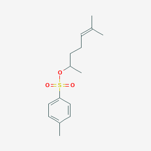 molecular formula C15H22O3S B124549 1,5-Dimethyl-4-hexenyl 4-methylbenzenesulfonate CAS No. 4582-61-0