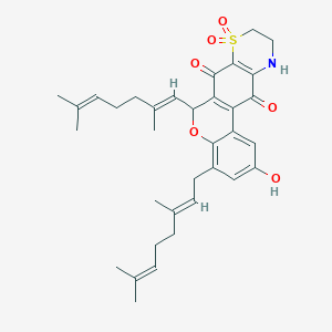 molecular formula C34H41NO6S B1245495 Thiaplidiaquinone A 