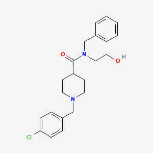 N-benzyl-1-(4-chlorobenzyl)-N-(2-hydroxyethyl)piperidine-4-carboxamide