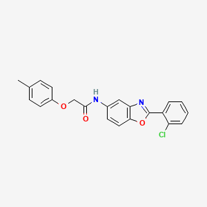 N-[2-(2-chlorophenyl)-1,3-benzoxazol-5-yl]-2-(4-methylphenoxy)acetamide