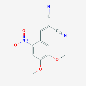 2-[(4,5-Dimethoxy-2-nitrophenyl)methylidene]propanedinitrile