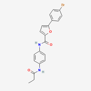 5-(4-bromophenyl)-N-[4-(propanoylamino)phenyl]furan-2-carboxamide