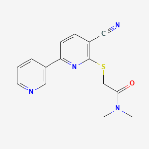 2-[(5-cyano-2,3'-bipyridin-6-yl)sulfanyl]-N,N-dimethylacetamide