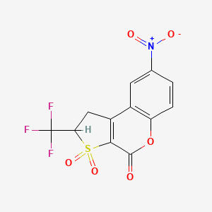 1,2-Dihydro-8-nitro-2-trifluoromethyl-4H-thieno-[2,3-C]-chromene-3,3,4-trione