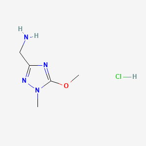 1-(5-Methoxy-1-methyl-1,2,4-triazol-3-yl)methanamine hydrochloride