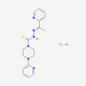 B1245538 4-(2-Pyridinyl)-1-piperazinecarbothioic acid, dihydrochloride CAS No. 71555-55-0