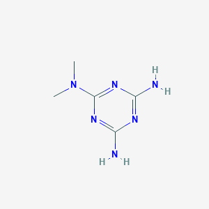 molecular formula C5H10N6 B124554 2,4-Diamino-6-dimethylamino-1,3,5-triazine CAS No. 1985-46-2