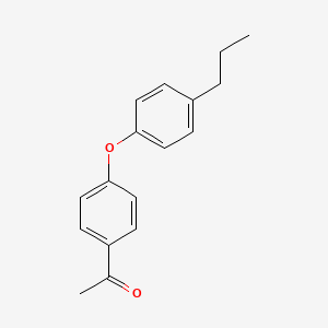 molecular formula C17H18O2 B12455411 1-[4-(4-Propyl-phenoxy)-phenyl]-ethanone CAS No. 887574-84-7