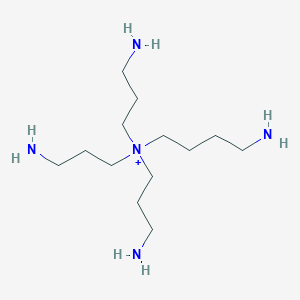 molecular formula C13H34N5+ B1245542 N(4)-双(氨基丙基)亚精胺(1+) 