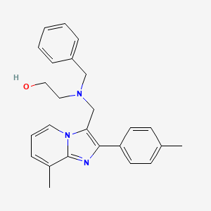 2-(Benzyl{[8-methyl-2-(4-methylphenyl)imidazo[1,2-a]pyridin-3-yl]methyl}amino)ethanol