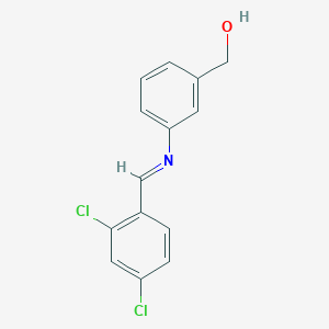 (3-{[(E)-(2,4-dichlorophenyl)methylidene]amino}phenyl)methanol