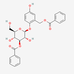 molecular formula C27H26O10 B1245547 苯甲酰水杨苷 