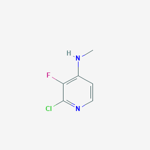 molecular formula C6H6ClFN2 B12455472 2-Chloro-3-fluoro-N-methylpyridin-4-amine 