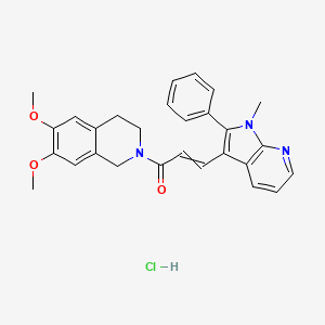 molecular formula C28H28ClN3O3 B12455477 SIS3 free base hydrochloride 