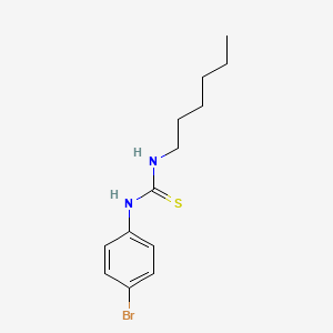 molecular formula C13H19BrN2S B12455508 1-(4-Bromophenyl)-3-hexylthiourea 