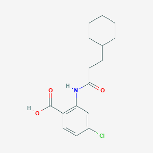 4-Chloro-2-[(3-cyclohexylpropanoyl)amino]benzoic acid